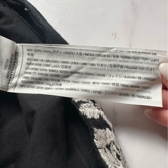 Abercrombie & Fitch US SP Women's Embroidered Linen-Blend Mini Dress - Picture 12 of 15